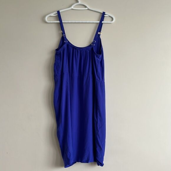 Amanda Uprichard Silk Royal Blue Dress Sz S - Picture 6 of 10